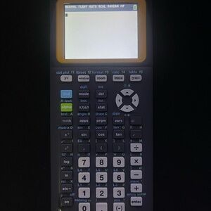 Texas Instruments Graphing Calculator - Gray and Yellow